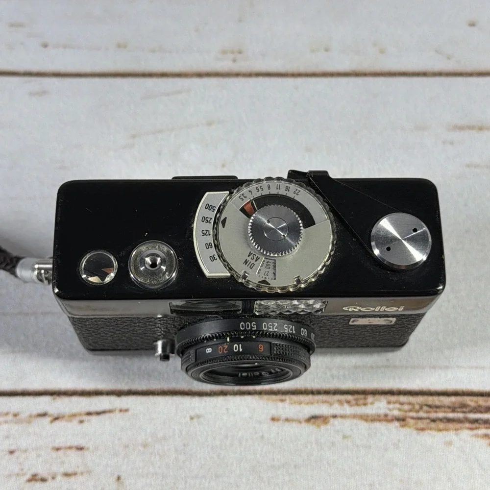 Vintage Rollei B35 35mm Compact Film Camera Carl Zeiss Black Used